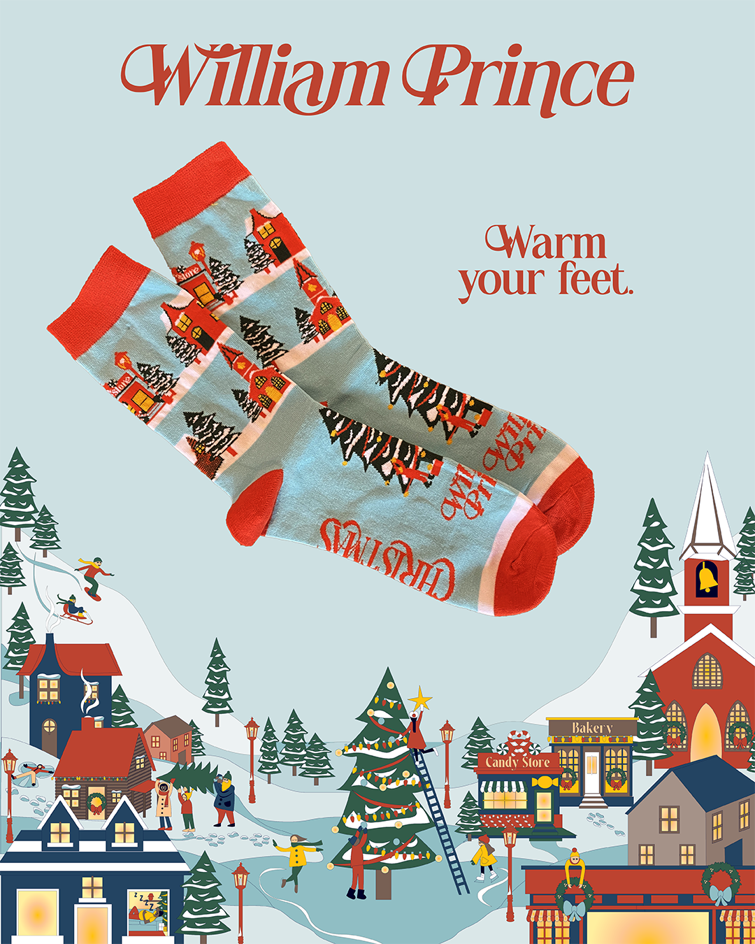 Sound of Christmas Holiday Socks